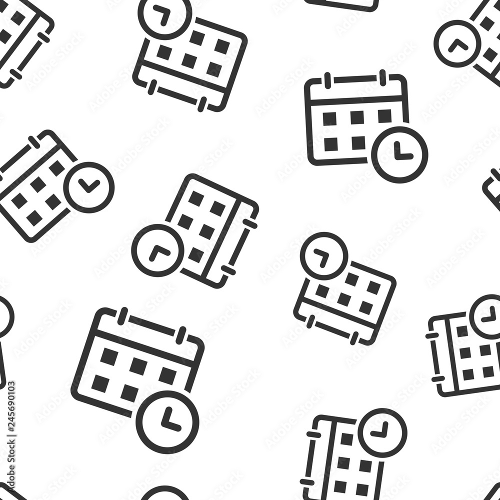 Calendar agenda icon seamless pattern background. Planner vector illustration. Calendar symbol pattern. Calendar agenda icon seamless pattern background. Planner vector illustration. Calendar symbol pattern.