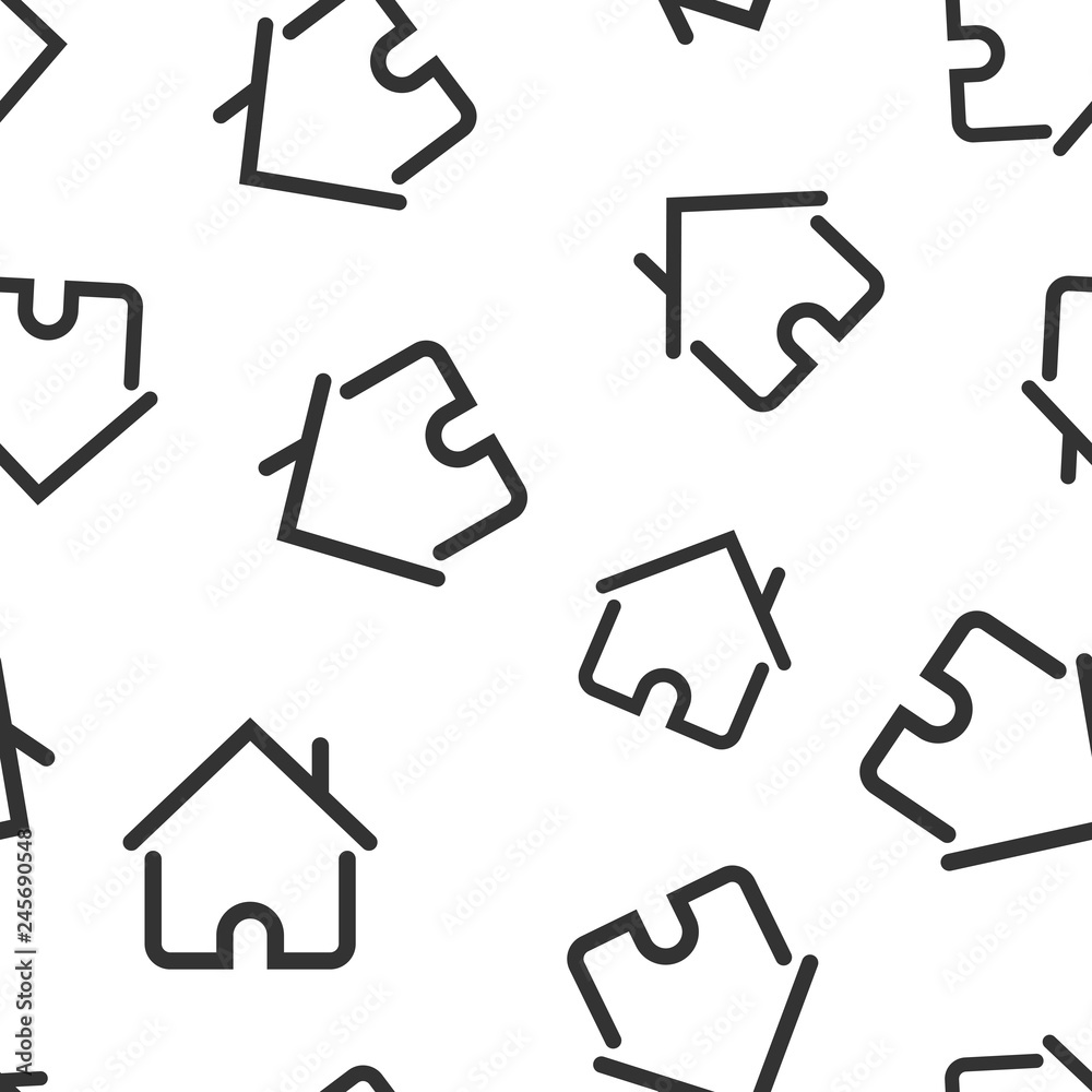 House building icon seamless pattern background. Home apartment vector illustration. House dwelling symbol pattern. House building icon seamless pattern background. Home apartment vector illustration. House dwelling symbol pattern.