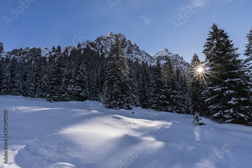 Austria Sunny Winter Mountains Holiday © Jannik