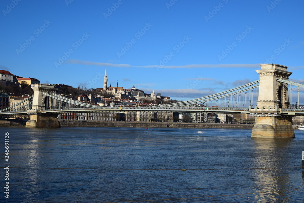 Fototapeta premium Budapest - Chain Bridge