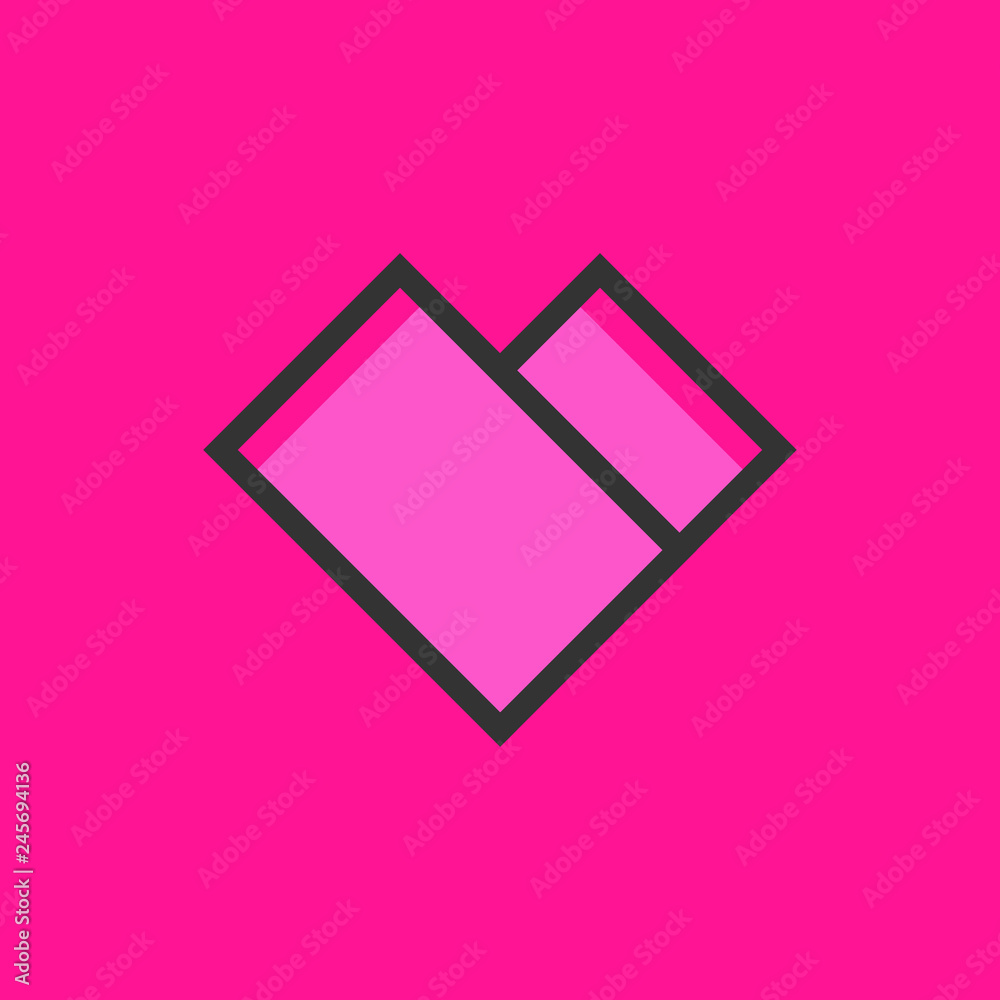 Heart Logo design vector template. Heart Logo design vector template.