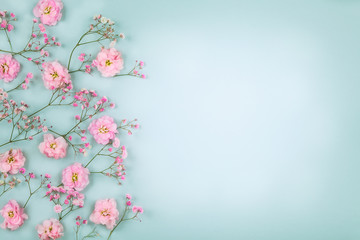 Floral composition with spring flowers for Easter