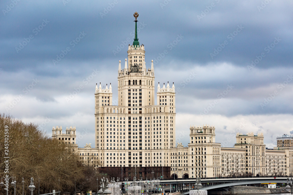 Kotelnicheskaya Embankment Building. Moscow. Russia