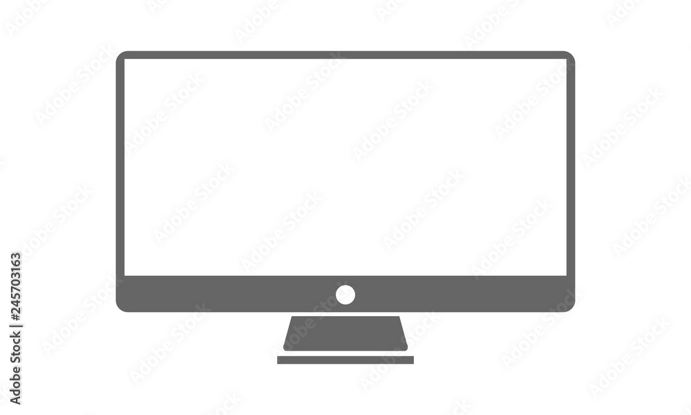 Modern TV silhouette icon. High detailed Vector illustration. Modern TV silhouette icon. High detailed Vector illustration.