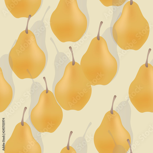 seamless background with pears