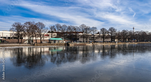 Maschsee in Hannover im Winter