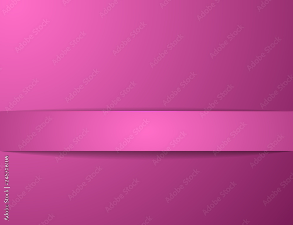 Fototapeta premium Pink ribbon isolated on blue background.