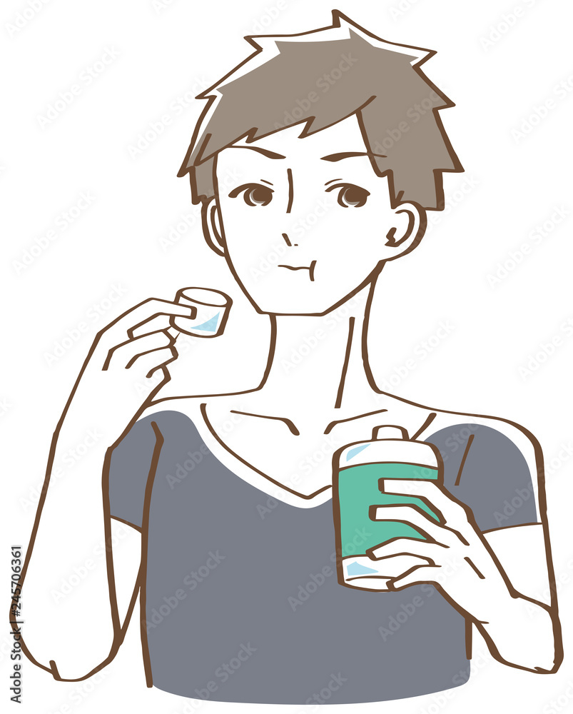 口を漱ぐ