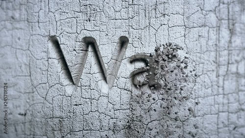 The destruction of the wall the word war