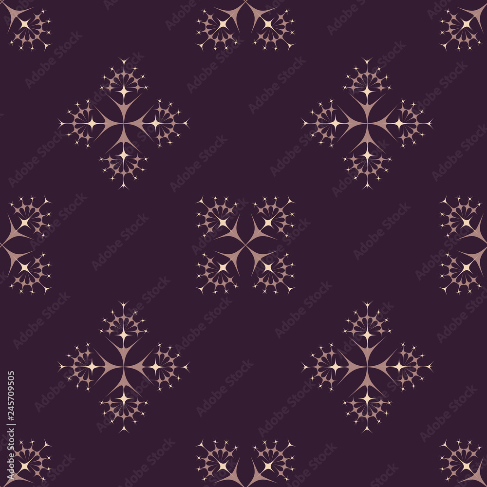 Fototapeta premium Abstract vector pattern illustration. Seamless ornament, textile background