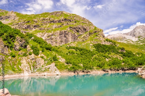 Lake scenes in mountains, national park Dombai, Caucasus, Russia, Europe © TravelFlow