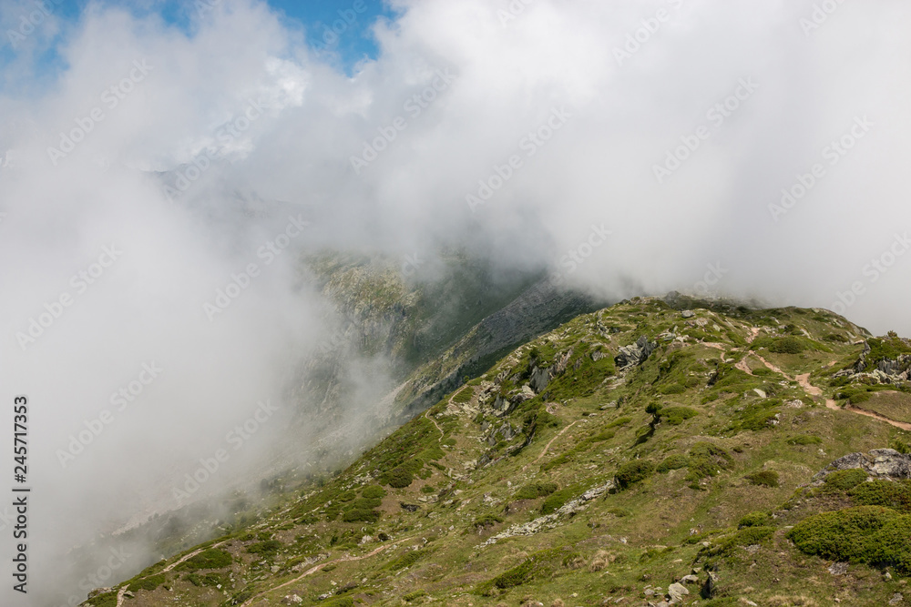 Fototapeta premium Mountains scenes, walk through the great Aletsch Glacier