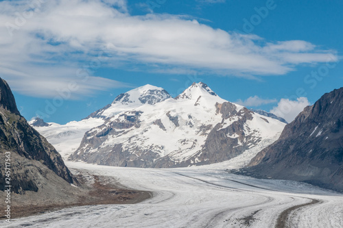 Mountains scenes, walk through the great Aletsch Glacier © TravelFlow