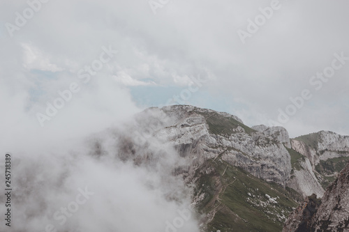 View mountains scene from top Pilatus Kulm in national park Lucerne, Switzerland © TravelFlow