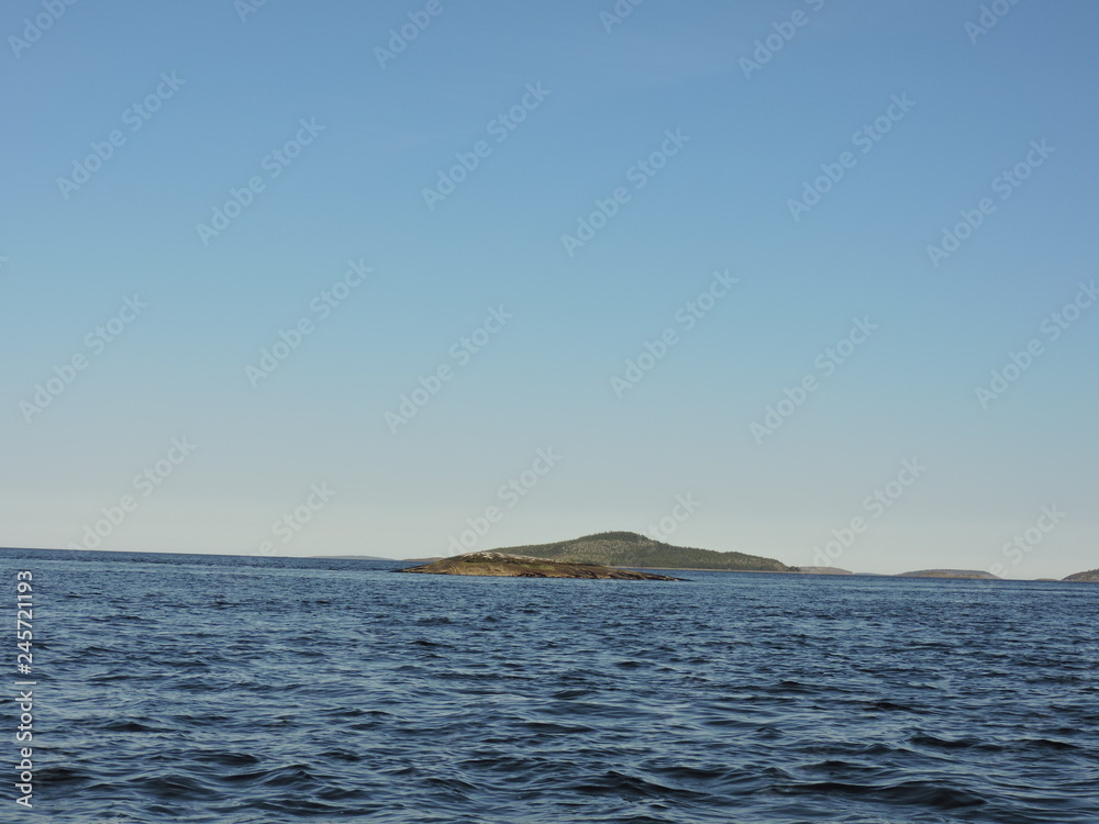 island in the white sea