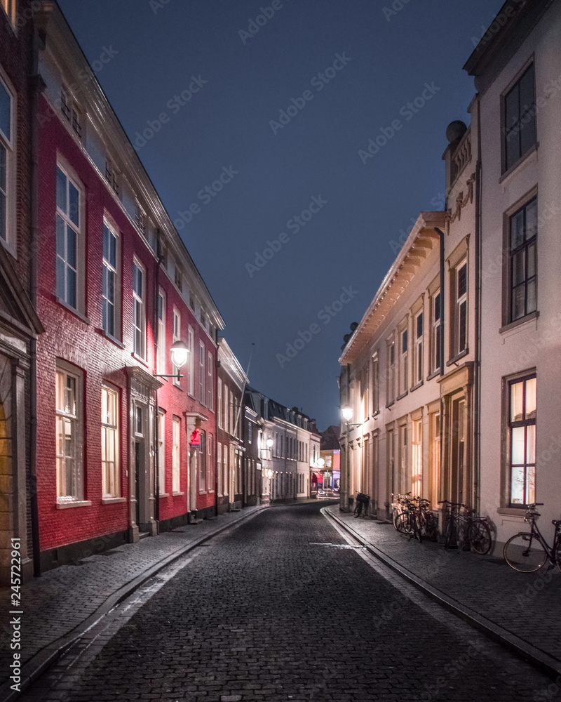 Night photography in Bergen op Zoom, The Netherlands