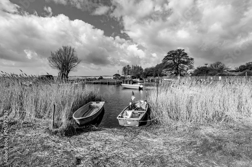 scenic harbor in Zempin with boats © travelview