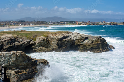 beach of the cathedrals in Ribadeo, Lugo - Spain