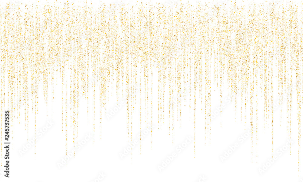 Garland border gold glitter vector background illustration. Garland border gold glitter vector background illustration.