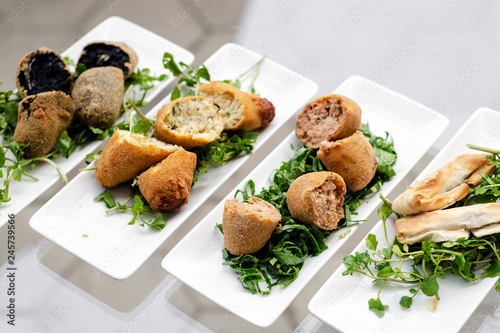 selection of traditional portuguese tapas snacks on table selection of traditional portuguese tapas snacks on table