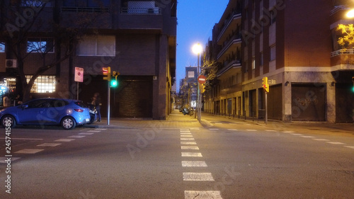 Street in Barcelona. Catalonia.Spain