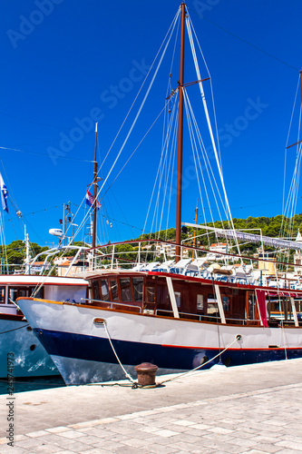 Boats at marina in Hvar, Cr...