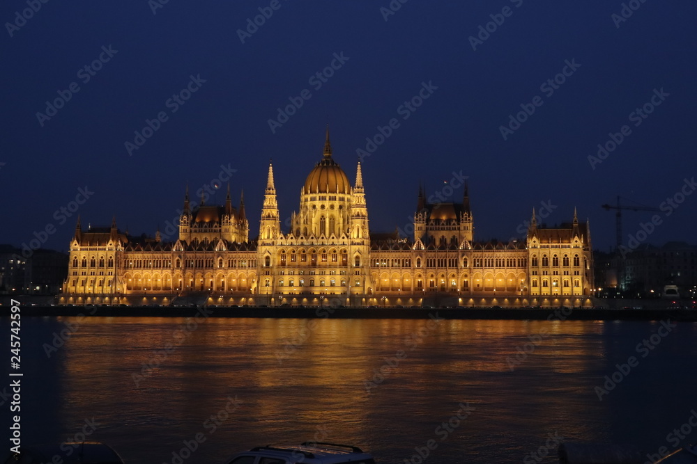 Budapest night view