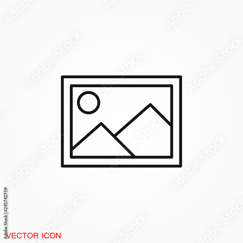 Image icon logo, illustration, vector sign symbol for design