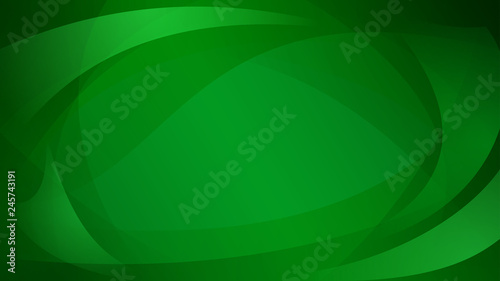 Abstract background of intersecting curved lines in green colors