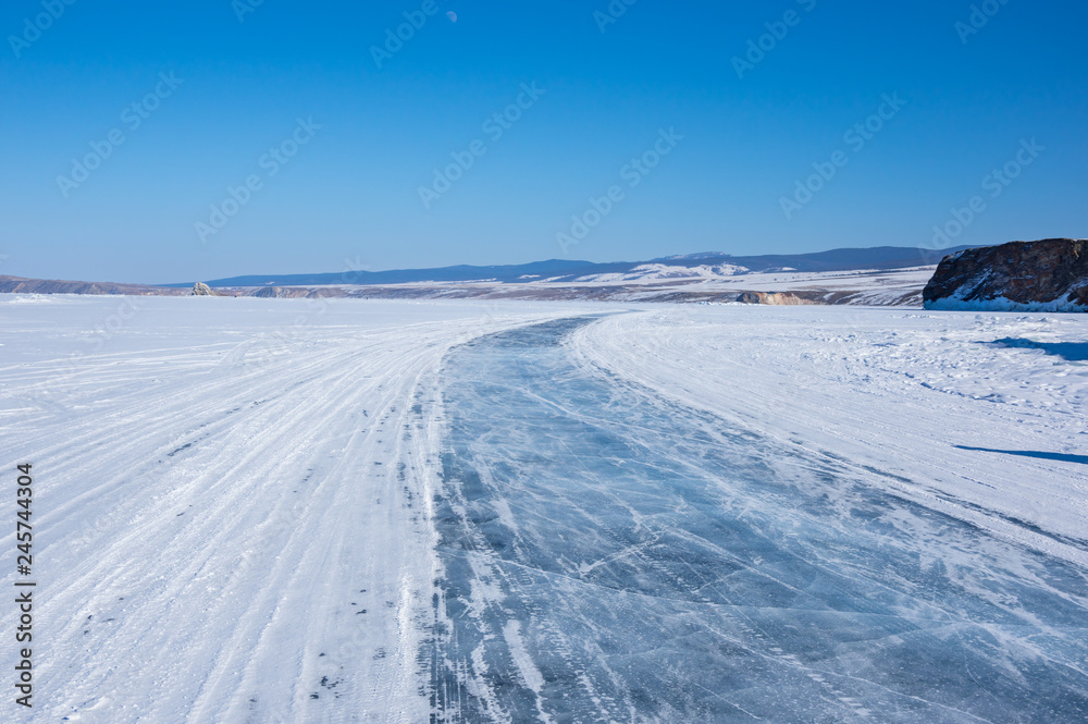 Lake Baikal in winter