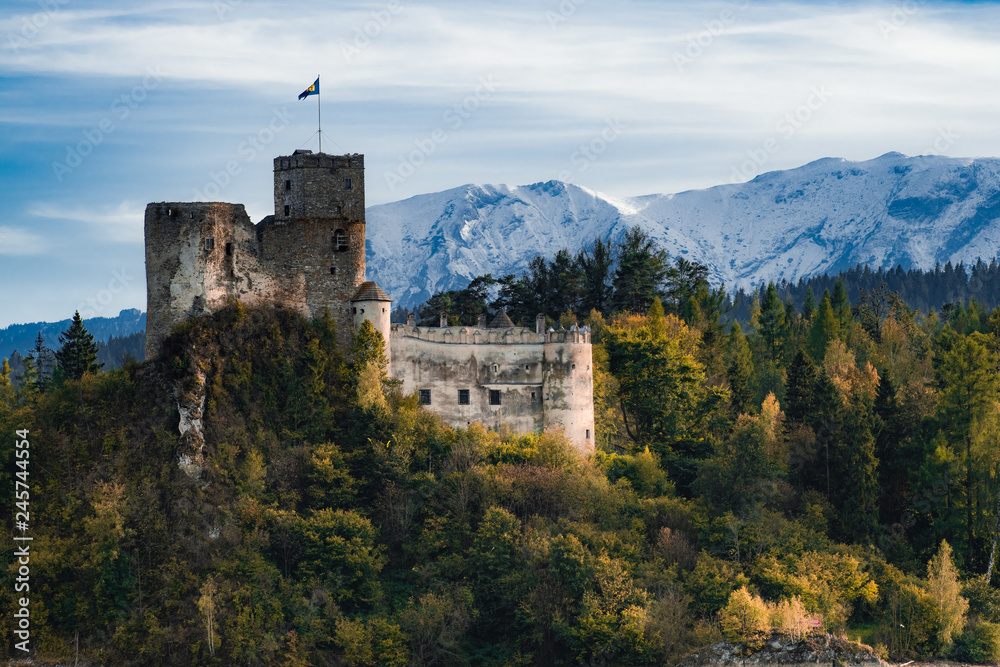 castle in the mountains