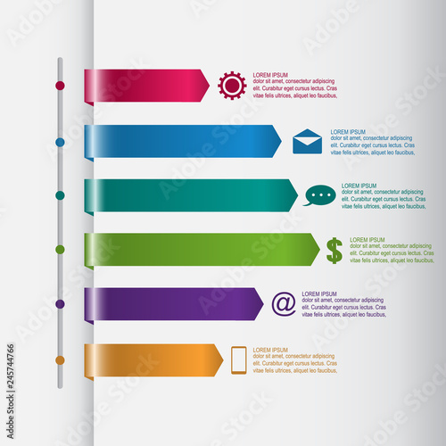 Bar Chart Graph Diagram Statistical Horizontal Infographic Illustration