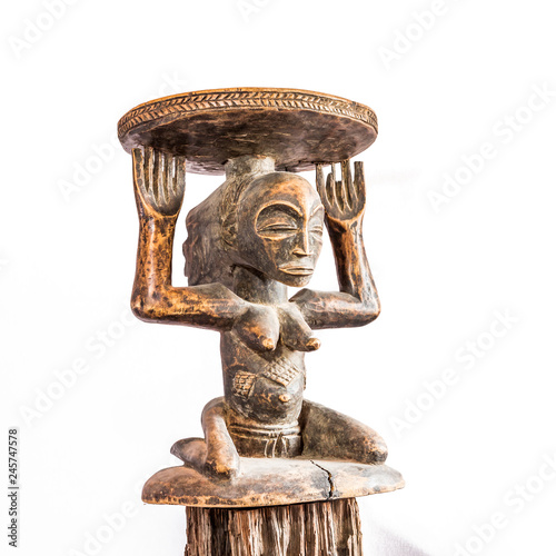 Fotografija African ethnic wood carving from LUBA ethnie - ZAIRE