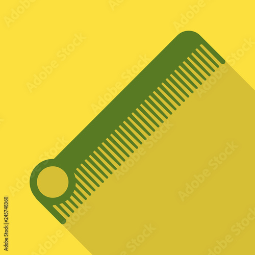 Vector design of brush and hair sign. Set of brush and hairbrush stock vector illustration.