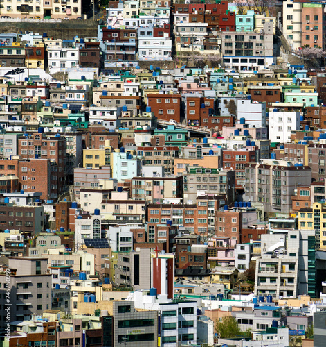 Dense Urban Cityscape and Landscape of Busan © Yat