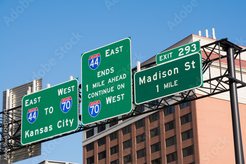 Downtown Interstate sign © EJRodriquez
