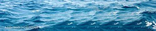 Panel kuchenny z motywem underwater blue ocean wide panorama background with sandy sea bottom