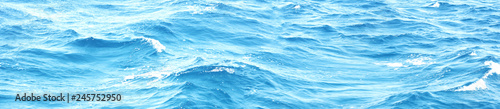 Fototapeta Naklejka Na Ścianę i Meble -  underwater blue ocean wide panorama background with sandy sea bottom