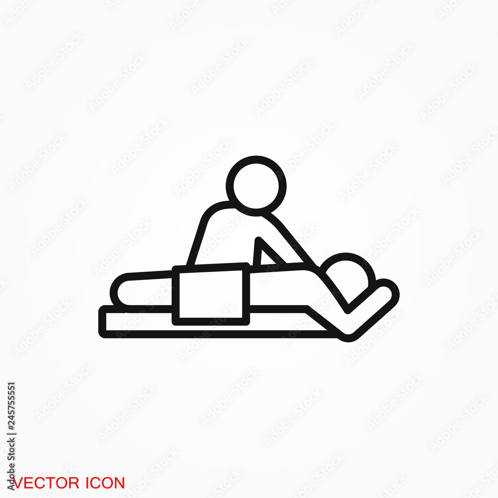 Massage Icon. spa vector logo, illustration, vector sign symbol for design Massage Icon. spa vector logo, illustration, vector sign symbol for design