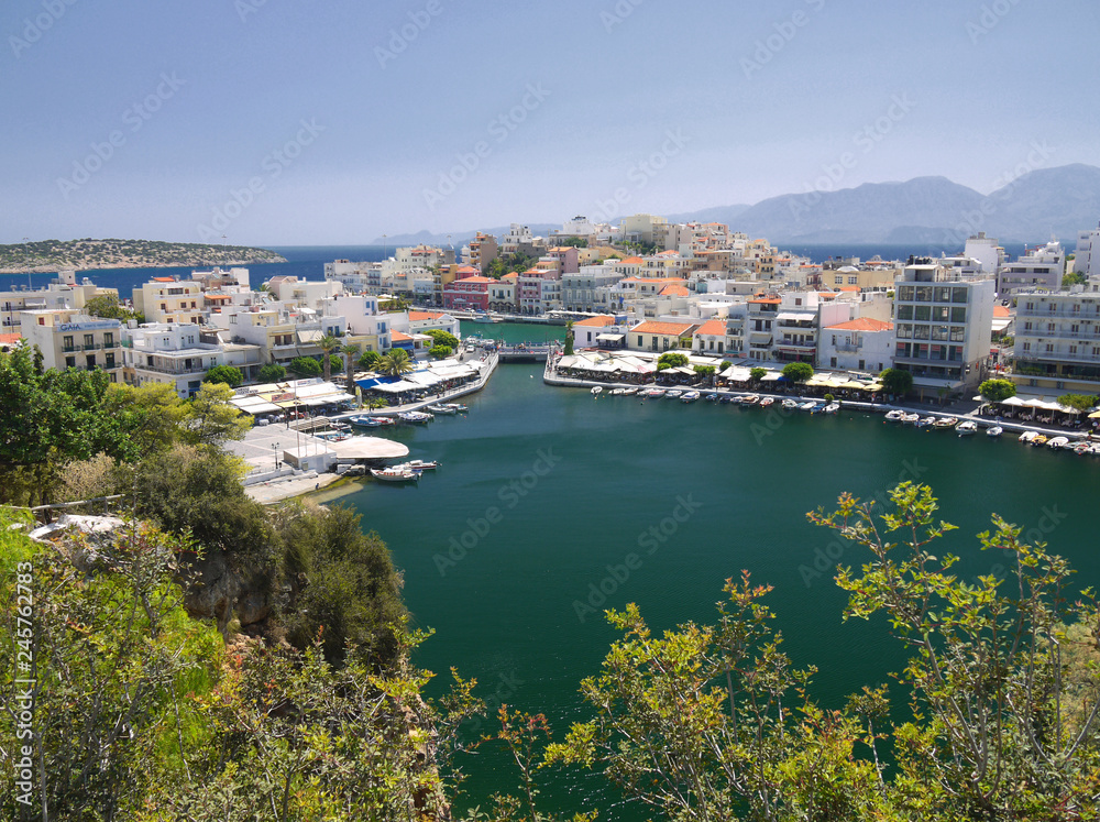 Harbour of Aghios Nikolaos, Eastern Crete, Greek Islands