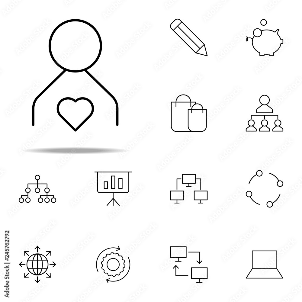 Fototapeta premium good worker icon. business icons universal set for web and mobile