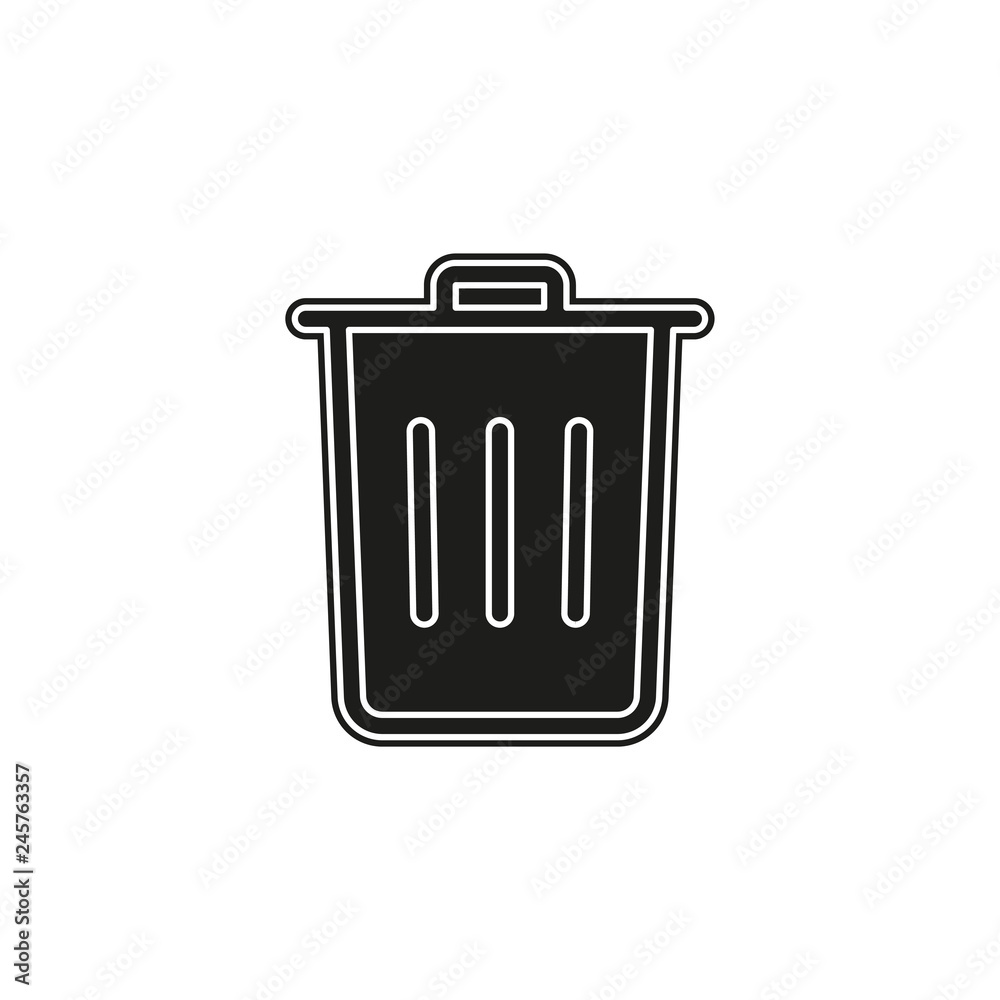 Simple Trash Vector Icon Simple Trash Vector Icon