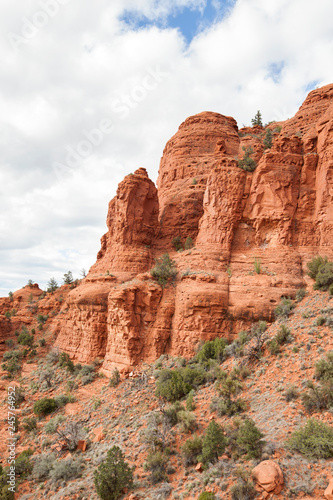 view of sedona arizona along the top church of holy cross