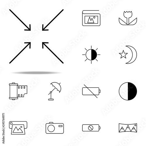 approximate a macro icon. photography icons universal set for web and mobile