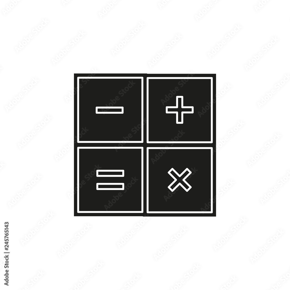 vector Calculator symbol - mathematics illustration sign isolated vector Calculator symbol - mathematics illustration sign isolated
