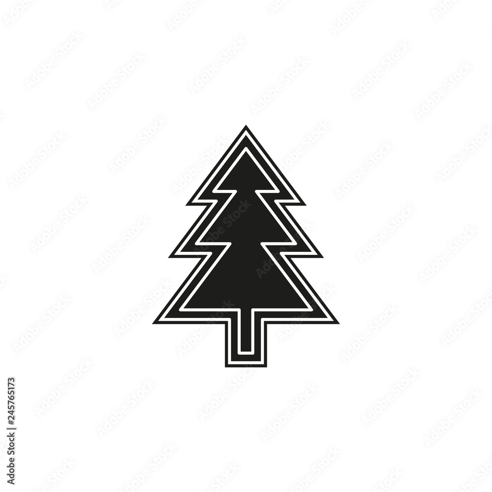 vector Christmas tree illustration - xmas vector Christmas tree illustration - xmas