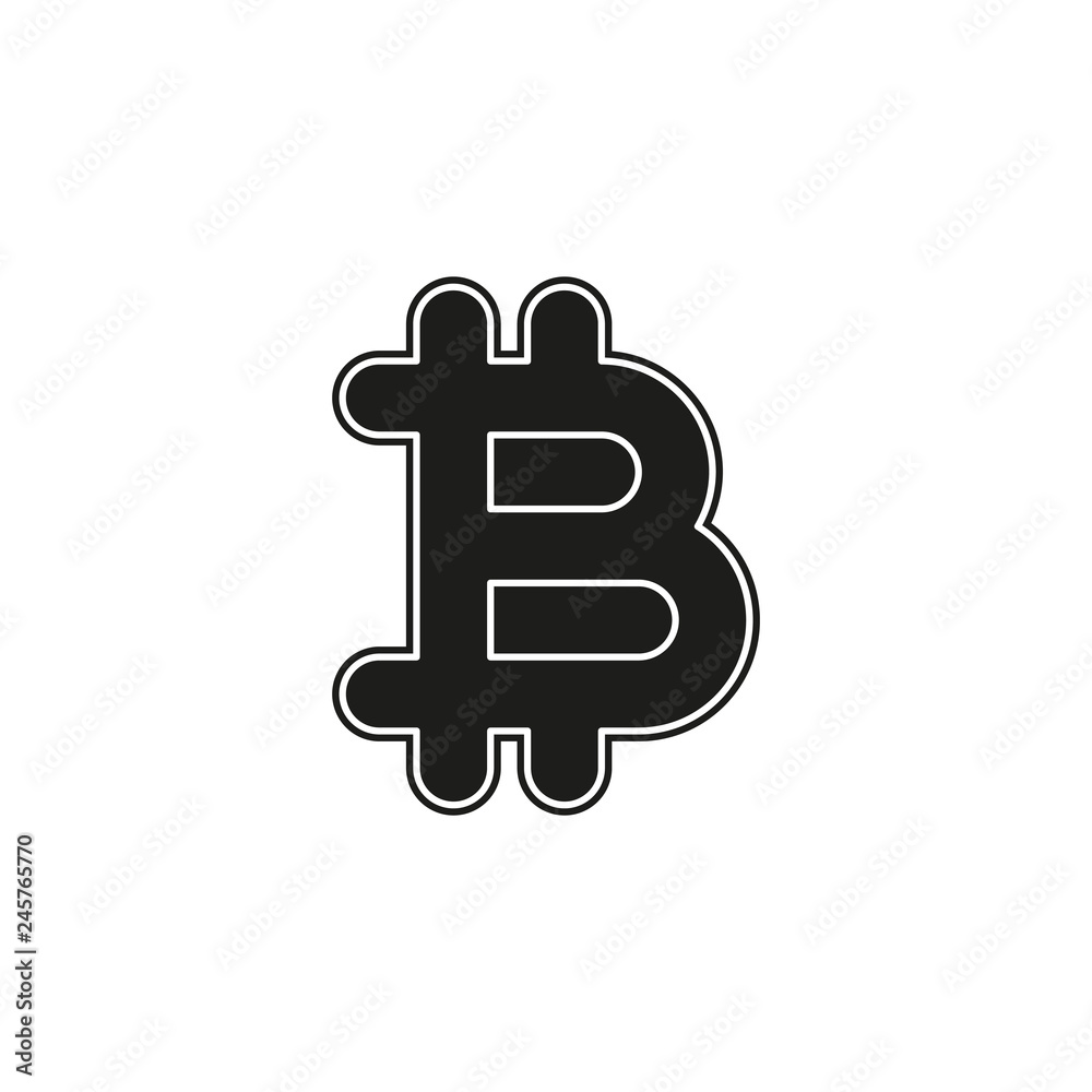 Bit coin icon, vector currency sign, bitcoin Bit coin icon, vector currency sign, bitcoin