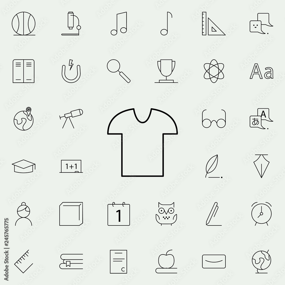 T-shirt icon. school icons universal set for web and mobile T-shirt icon. school icons universal set for web and mobile