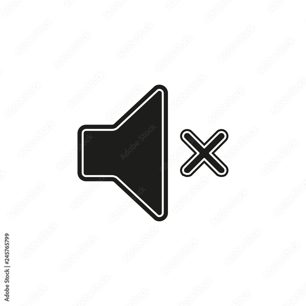 silence and mute icon, sound volume button silence and mute icon, sound volume button