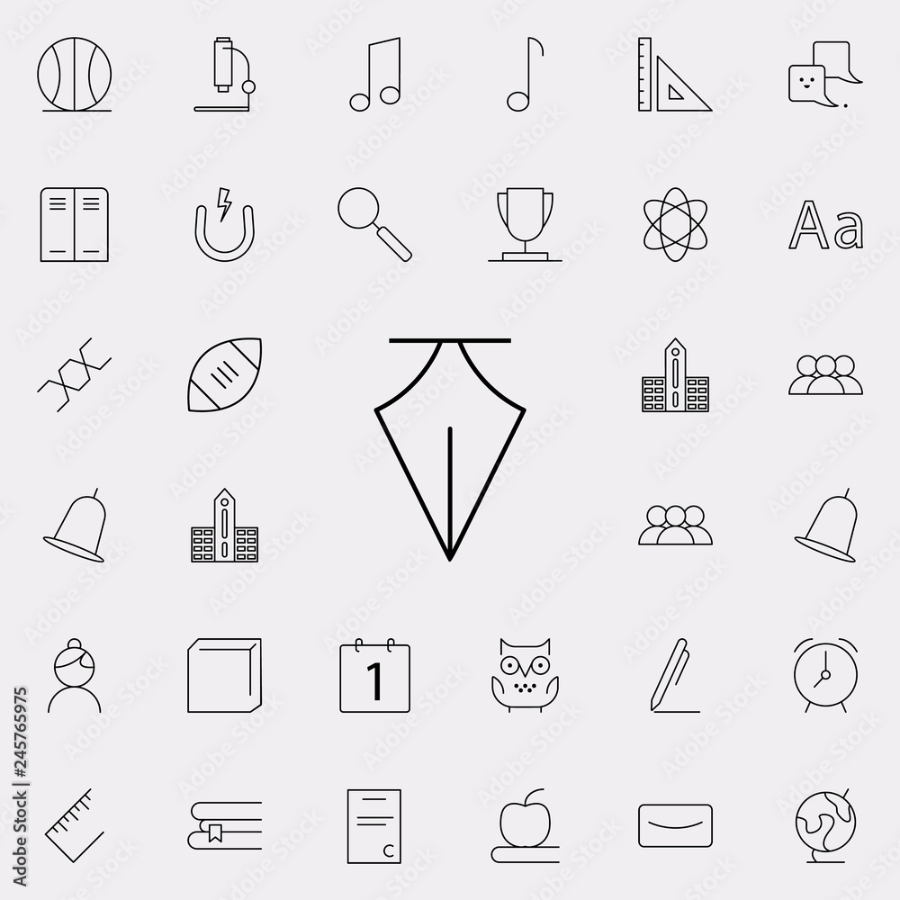 a pen icon. school icons universal set for web and mobile a pen icon. school icons universal set for web and mobile